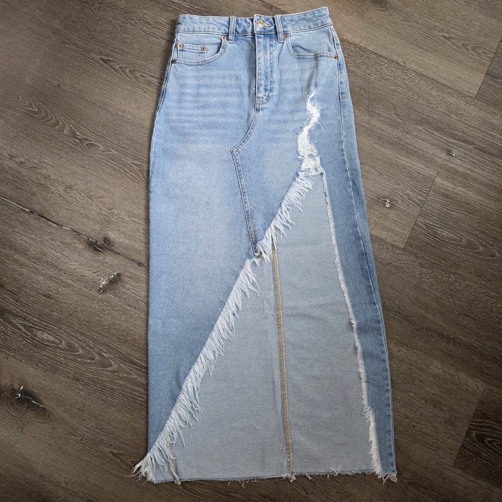 Forever 21 Light Blue Denim Maxi Jeans